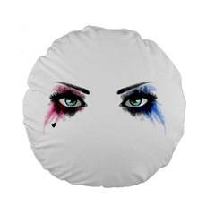 Look Of Madness Standard 15  Premium Flano Round Cushions by jumpercat