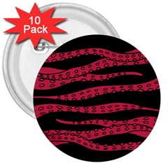 Blood Tentacles 3  Buttons (10 Pack)  by jumpercat