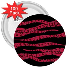 Blood Tentacles 3  Buttons (100 Pack)  by jumpercat