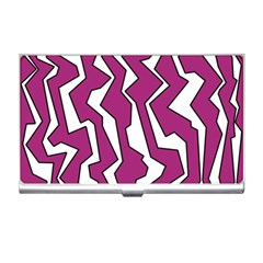 Electric Pink Polynoise Business Card Holders by jumpercat