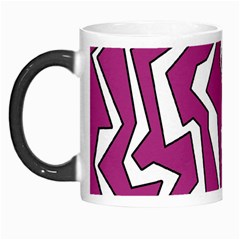 Electric Pink Polynoise Morph Mugs by jumpercat