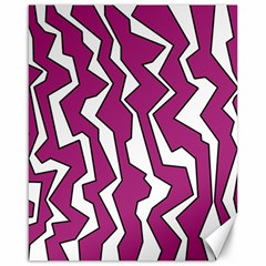 Electric Pink Polynoise Canvas 16  X 20   by jumpercat