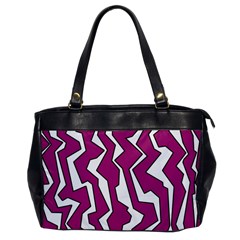 Electric Pink Polynoise Office Handbags by jumpercat