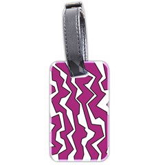 Electric Pink Polynoise Luggage Tags (two Sides) by jumpercat