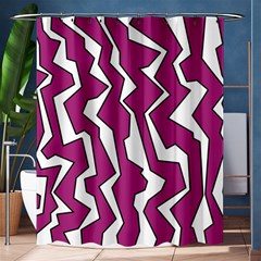 Electric Pink Polynoise Shower Curtain 60  X 72  (medium)  by jumpercat