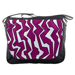 Electric Pink Polynoise Messenger Bags by jumpercat