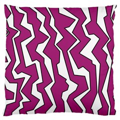 Electric Pink Polynoise Large Cushion Case (one Side) by jumpercat