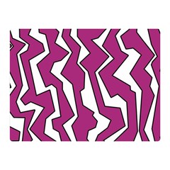 Electric Pink Polynoise Double Sided Flano Blanket (mini)  by jumpercat