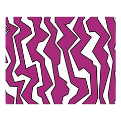 Electric Pink Polynoise Double Sided Flano Blanket (large)  by jumpercat