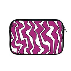 Electric Pink Polynoise Apple Macbook Pro 13  Zipper Case by jumpercat