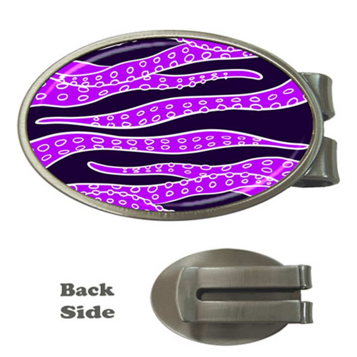 Purple Tentacles Money Clips (Oval) 