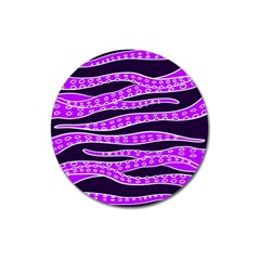 Purple Tentacles Magnet 3  (round) by jumpercat