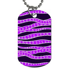 Purple Tentacles Dog Tag (two Sides) by jumpercat