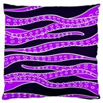 Purple Tentacles Large Cushion Case (Two Sides) Front