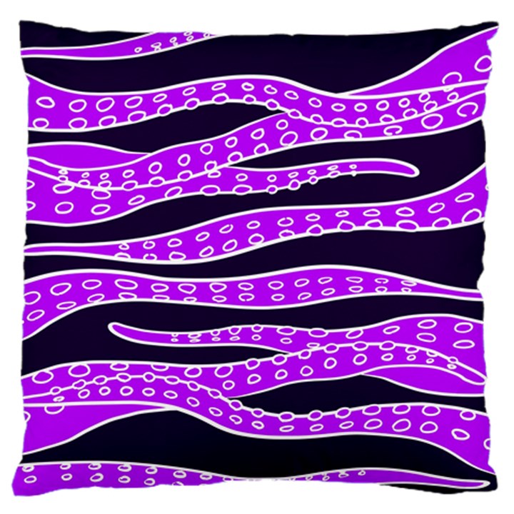 Purple Tentacles Large Cushion Case (Two Sides)