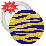 Yellow Tentacles 3  Buttons (10 pack)  Front