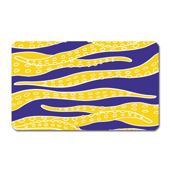 Yellow Tentacles Magnet (Rectangular)