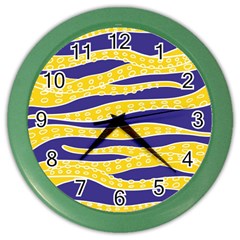 Yellow Tentacles Color Wall Clocks by jumpercat