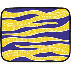 Yellow Tentacles Fleece Blanket (mini) by jumpercat