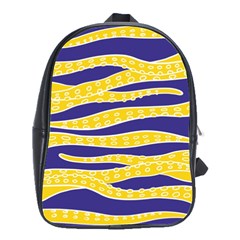 Yellow Tentacles School Bag (large) by jumpercat