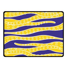 Yellow Tentacles Fleece Blanket (small) by jumpercat