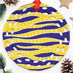 Yellow Tentacles Ornament (Round Filigree) Front