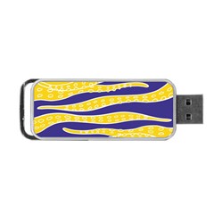 Yellow Tentacles Portable Usb Flash (two Sides) by jumpercat