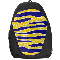 Yellow Tentacles Backpack Bag by jumpercat