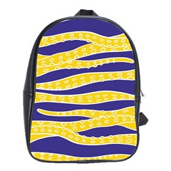 Yellow Tentacles School Bag (xl) by jumpercat