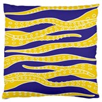 Yellow Tentacles Standard Flano Cushion Case (One Side) Front