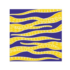 Yellow Tentacles Small Satin Scarf (square) by jumpercat