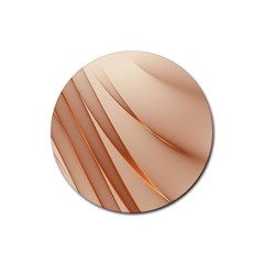 Background Light Glow Abstract Art Rubber Coaster (round)  by Nexatart