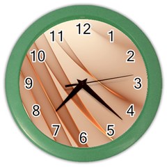 Background Light Glow Abstract Art Color Wall Clocks by Nexatart