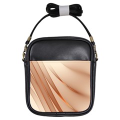 Background Light Glow Abstract Art Girls Sling Bags