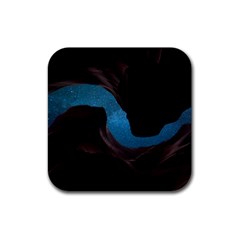 Abstract Adult Art Blur Color Rubber Coaster (square)  by Nexatart