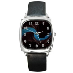 Abstract Adult Art Blur Color Square Metal Watch by Nexatart