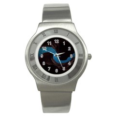 Abstract Adult Art Blur Color Stainless Steel Watch by Nexatart