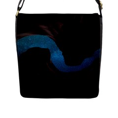 Abstract Adult Art Blur Color Flap Messenger Bag (l)  by Nexatart