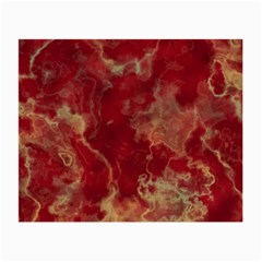 Marble Red Yellow Background Small Glasses Cloth by Nexatart