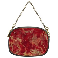 Marble Red Yellow Background Chain Purses (two Sides)  by Nexatart