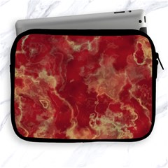 Marble Red Yellow Background Apple Ipad 2/3/4 Zipper Cases by Nexatart