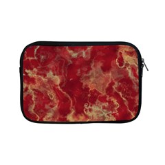 Marble Red Yellow Background Apple Ipad Mini Zipper Cases by Nexatart