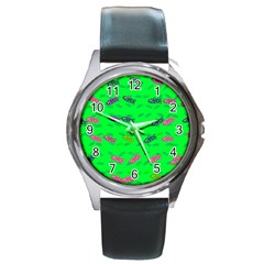 Fish Aquarium Underwater World Round Metal Watch by Nexatart