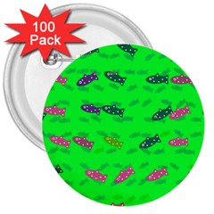 Fish Aquarium Underwater World 3  Buttons (100 Pack)  by Nexatart