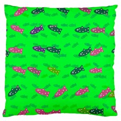 Fish Aquarium Underwater World Large Cushion Case (one Side) by Nexatart