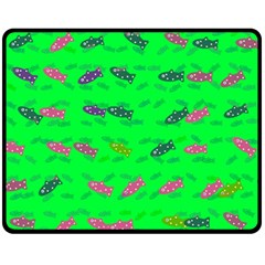 Fish Aquarium Underwater World Double Sided Fleece Blanket (medium)  by Nexatart