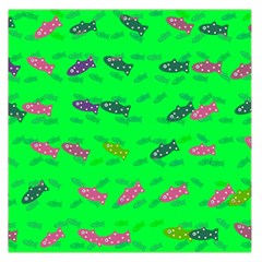 Fish Aquarium Underwater World Large Satin Scarf (square) by Nexatart