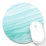 Texture Seawall Ink Wall Painting Round Mousepads Front