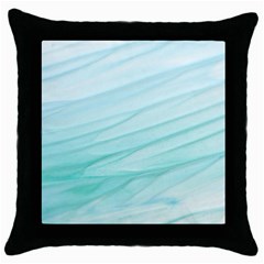 Texture Seawall Ink Wall Painting Throw Pillow Case (black) by Nexatart