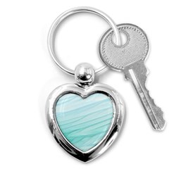 Texture Seawall Ink Wall Painting Key Chains (heart)  by Nexatart